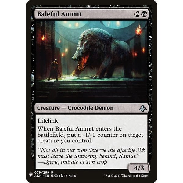 Magic: The Gathering Baleful Ammit (569) Near Mint