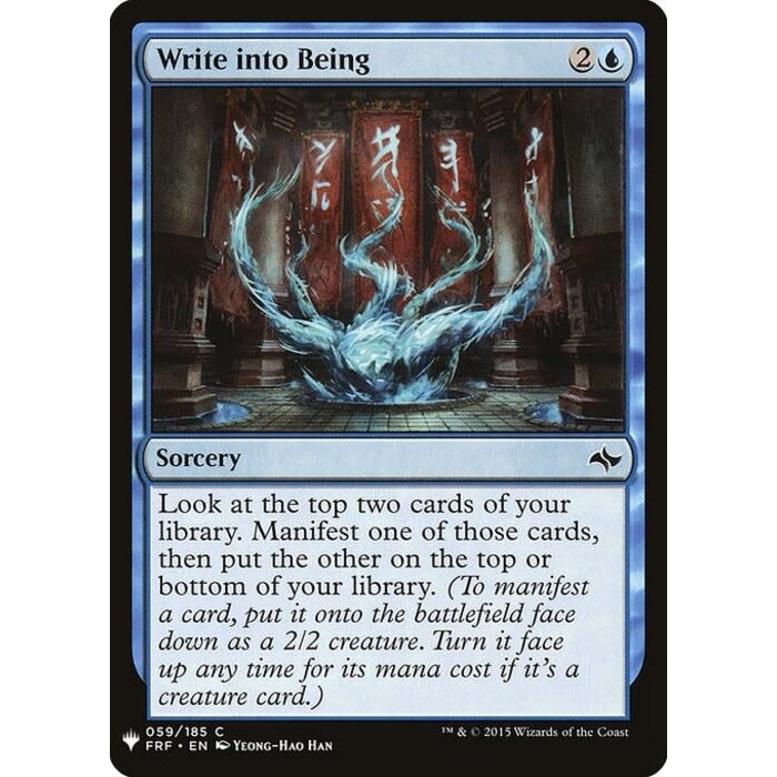 Magic: The Gathering Write into Being (556) Near Mint