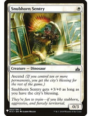 Magic: The Gathering Snubhorn Sentry (236) Near Mint
