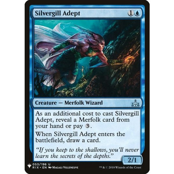 Magic: The Gathering Silvergill Adept (490) Near Mint