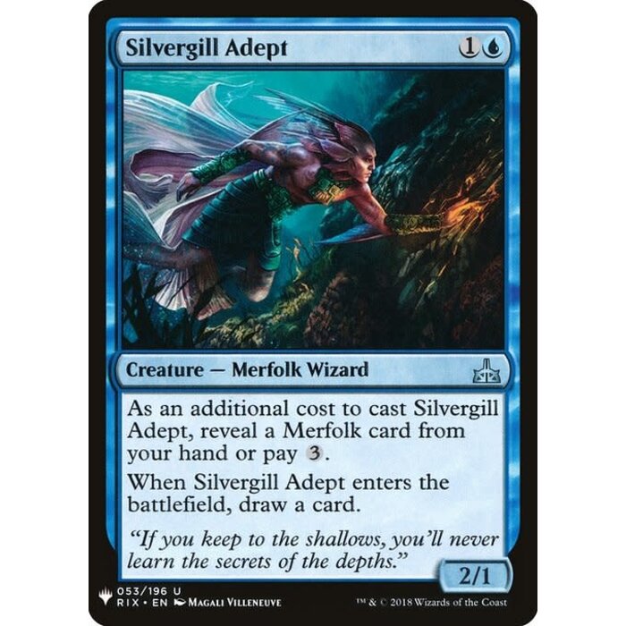 Magic: The Gathering Silvergill Adept (490) Near Mint