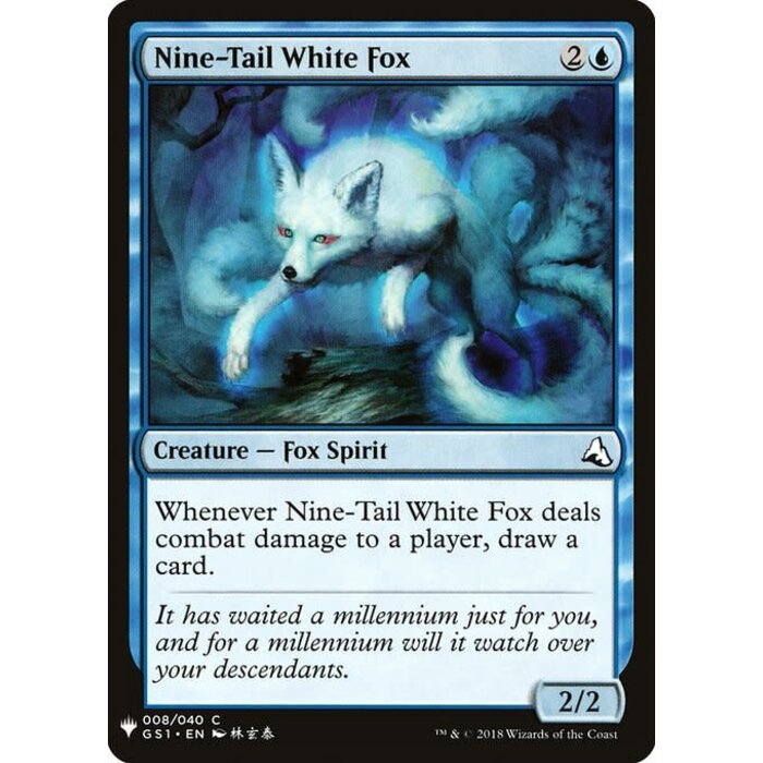 Magic: The Gathering Nine-Tail White Fox (445) Near Mint