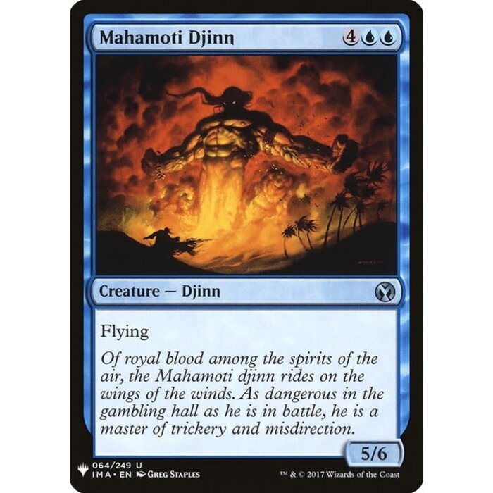 Magic: The Gathering Mahamoti Djinn (419) Near Mint