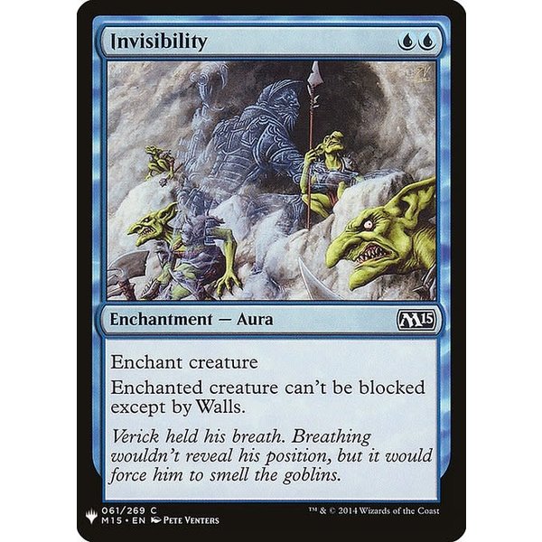 Magic: The Gathering Invisibility (406) Near Mint
