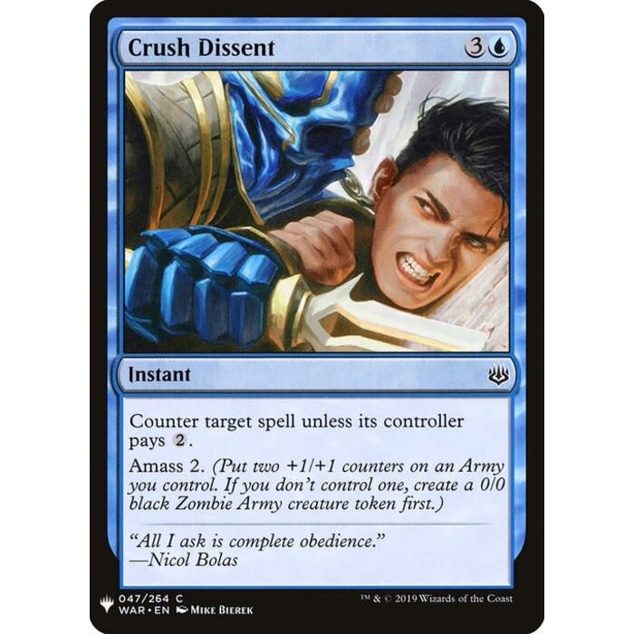 Magic: The Gathering Crush Dissent (339) Near Mint