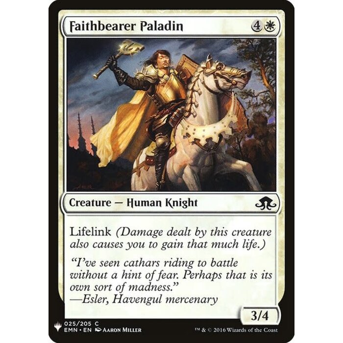 Magic: The Gathering Faithbearer Paladin (104) Near Mint