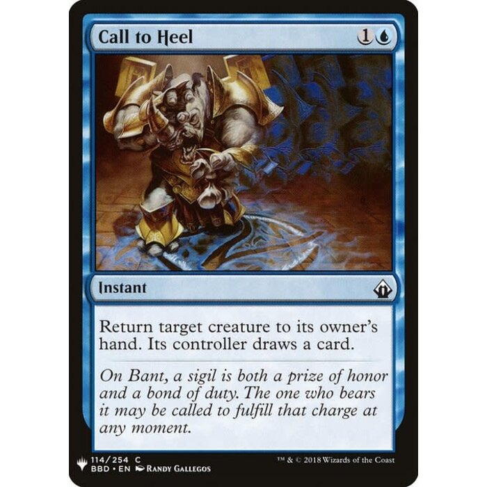 Magic: The Gathering Call to Heel (306) Near Mint