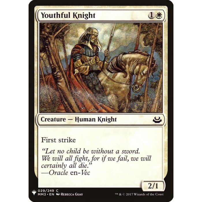 Magic: The Gathering Youthful Knight (279) Near Mint