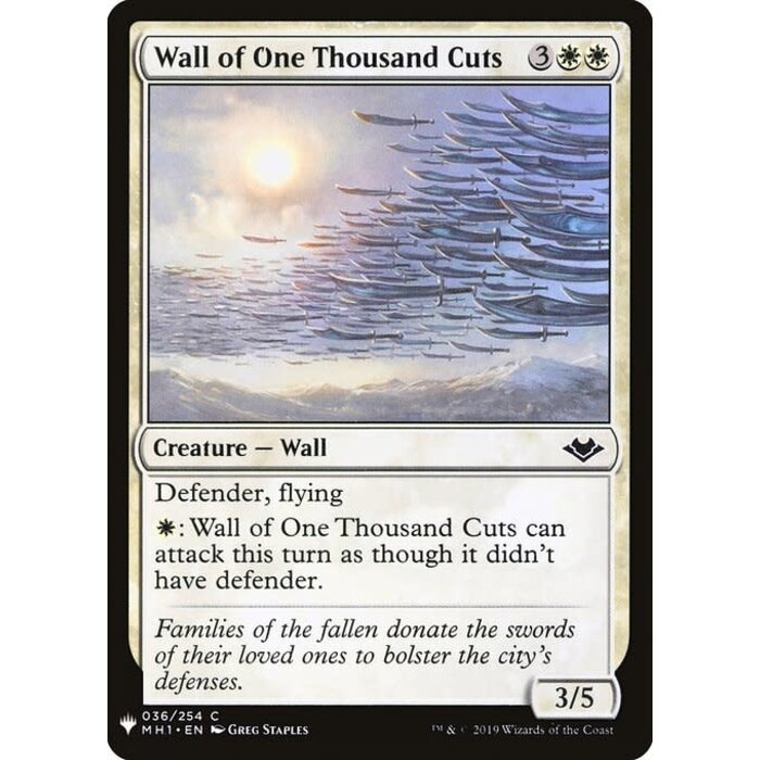 Magic: The Gathering Wall of One Thousand Cuts (271) Near Mint