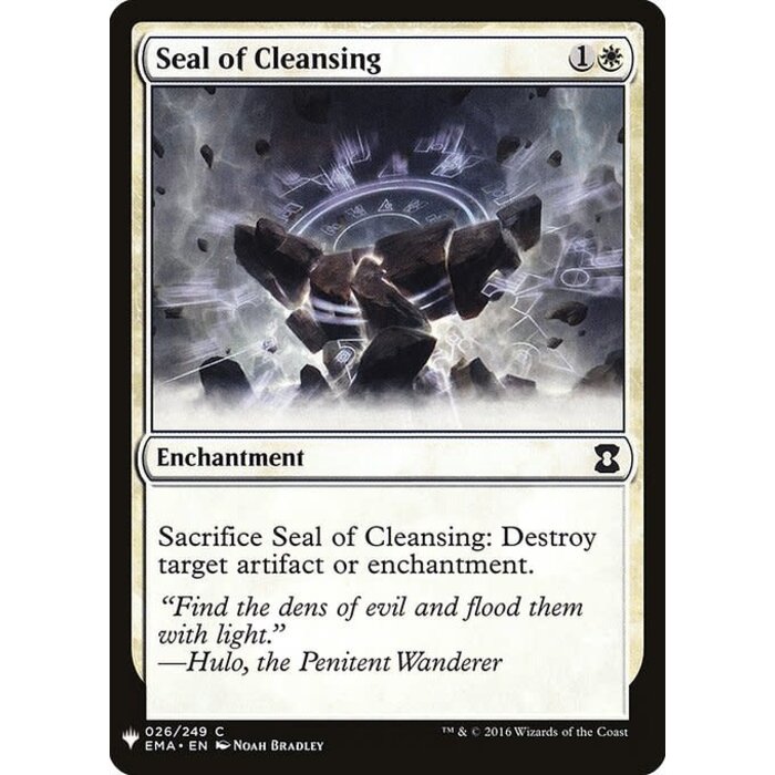 Magic: The Gathering Seal of Cleansing (219) Near Mint