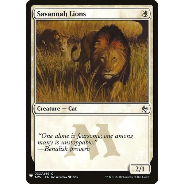 Magic: The Gathering Savannah Lions (218) Near Mint