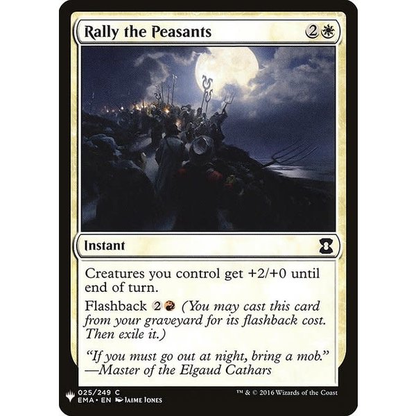 Magic: The Gathering Rally the Peasants (204) Near Mint