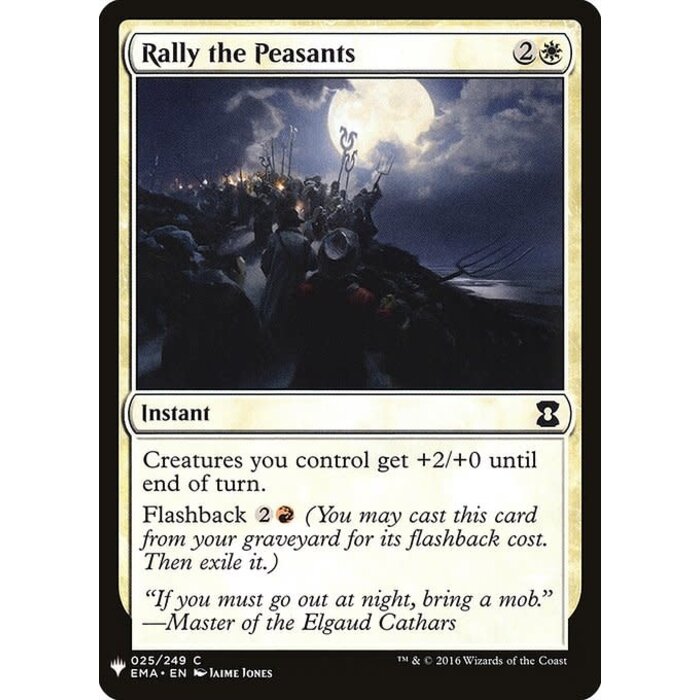 Magic: The Gathering Rally the Peasants (204) Near Mint
