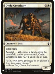 Magic: The Gathering Ondu Greathorn (187) Near Mint