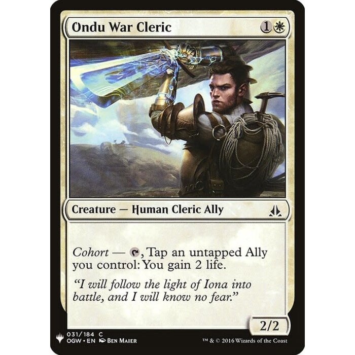 Magic: The Gathering Ondu War Cleric (188) Near Mint