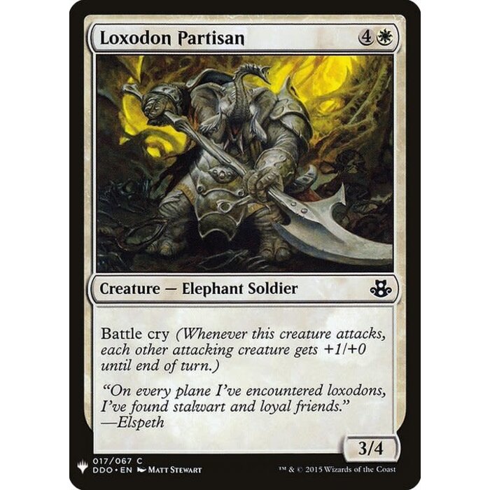 Magic: The Gathering Loxodon Partisan (167) Near Mint