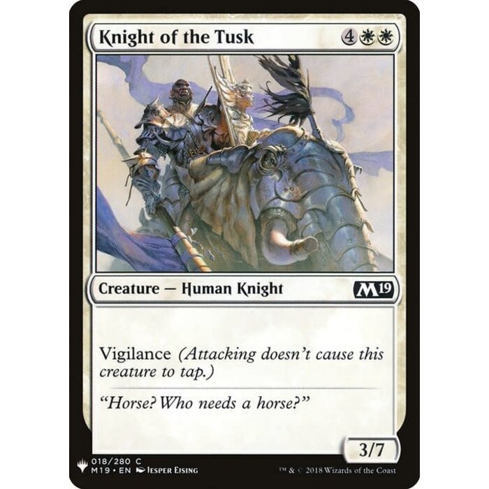 Magic: The Gathering Knight of the Tusk (150) Near Mint