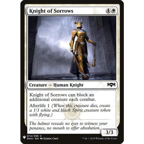Magic: The Gathering Knight of Sorrows (148) Near Mint