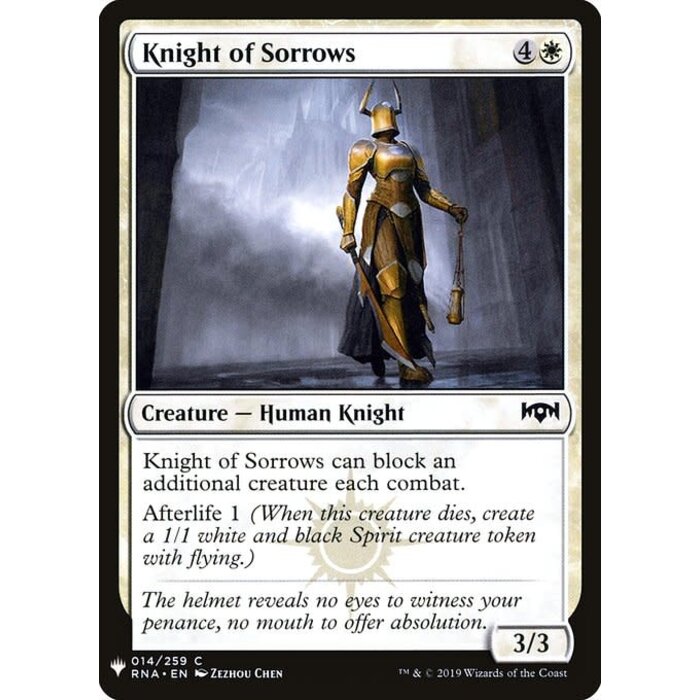 Magic: The Gathering Knight of Sorrows (148) Near Mint