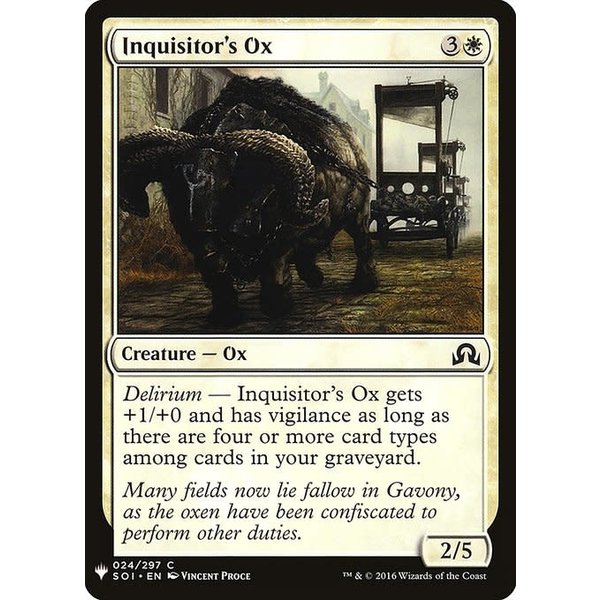 Magic: The Gathering Inquisitor's Ox (139) Near Mint