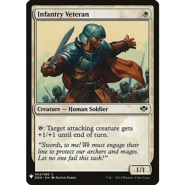Magic: The Gathering Infantry Veteran (138) Near Mint