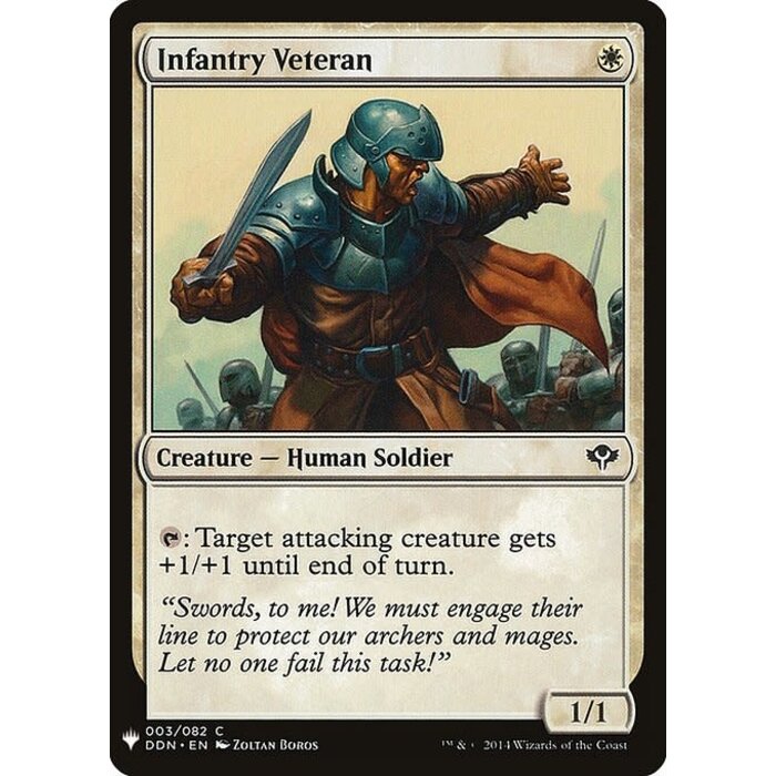 Magic: The Gathering Infantry Veteran (138) Near Mint