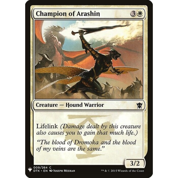 Magic: The Gathering Champion of Arashin (052) Near Mint