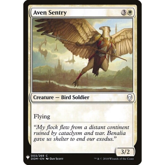 Magic: The Gathering Aven Sentry (031) Near Mint