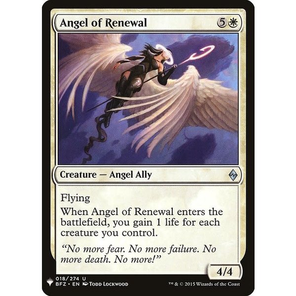 Magic: The Gathering Angel of Renewal (020) Near Mint