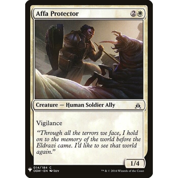 Magic: The Gathering Affa Protector (012) Near Mint