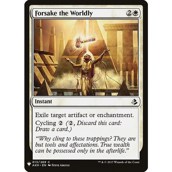 Magic: The Gathering Forsake the Worldly (113) Near Mint