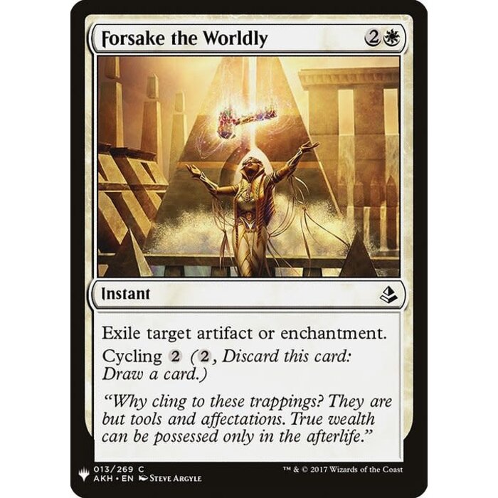 Magic: The Gathering Forsake the Worldly (113) Near Mint