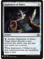 Magic: The Gathering Implement of Malice (1597) Near Mint