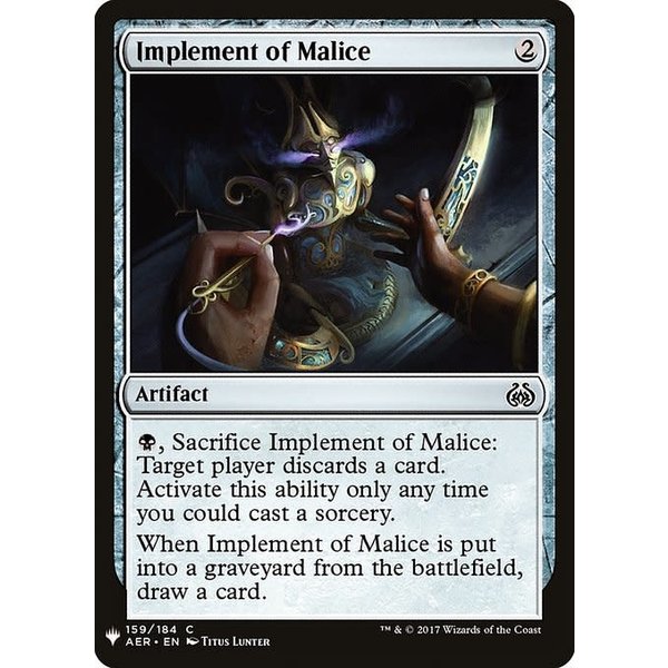 Magic: The Gathering Implement of Malice (1597) Near Mint