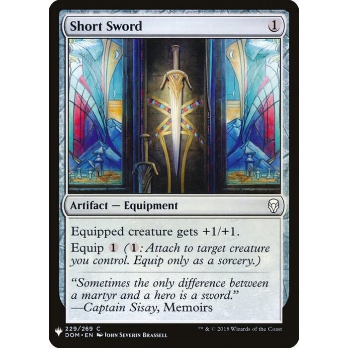 Magic: The Gathering Short Sword (1627) Near Mint