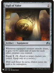 Magic: The Gathering Sigil of Valor (1628) Near Mint