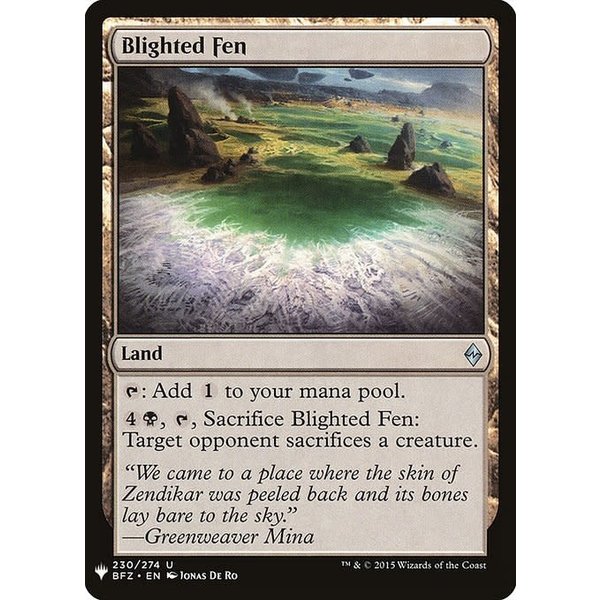 Magic: The Gathering Blighted Fen (1658) Near Mint