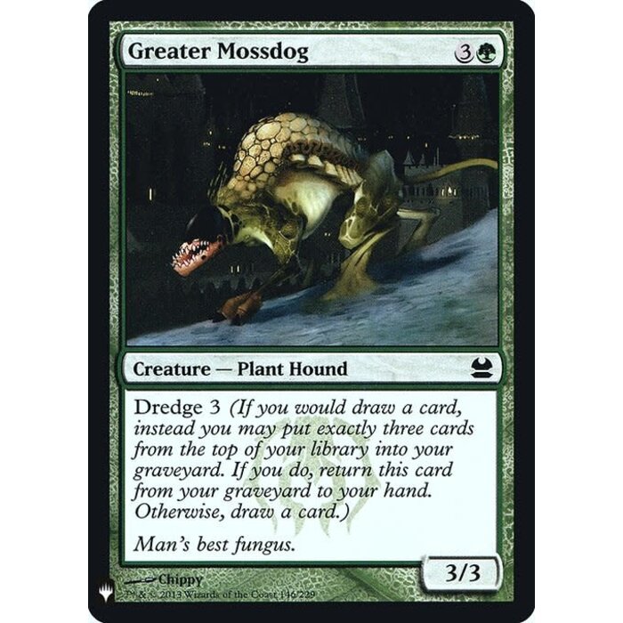 Magic: The Gathering Greater Mossdog (069) Near Mint Foil