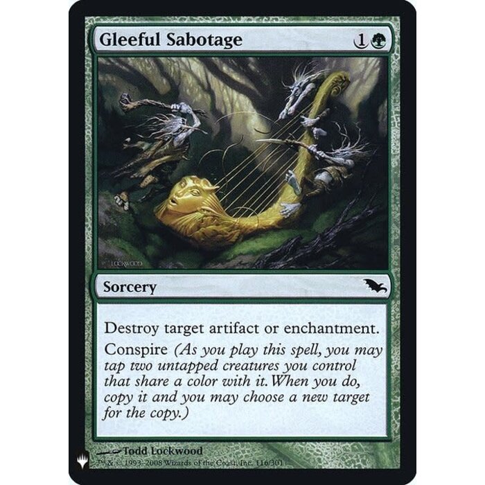 Magic: The Gathering Gleeful Sabotage (068) Near Mint Foil