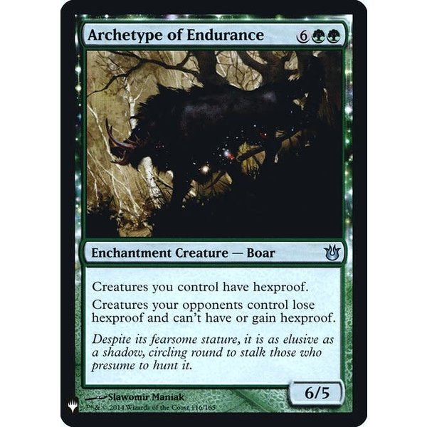 Magic: The Gathering Archetype of Endurance (062) Lightly Played Foil