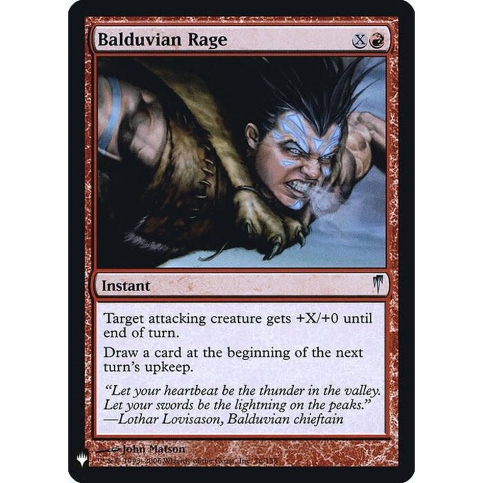 Magic: The Gathering Balduvian Rage (046) Near Mint Foil