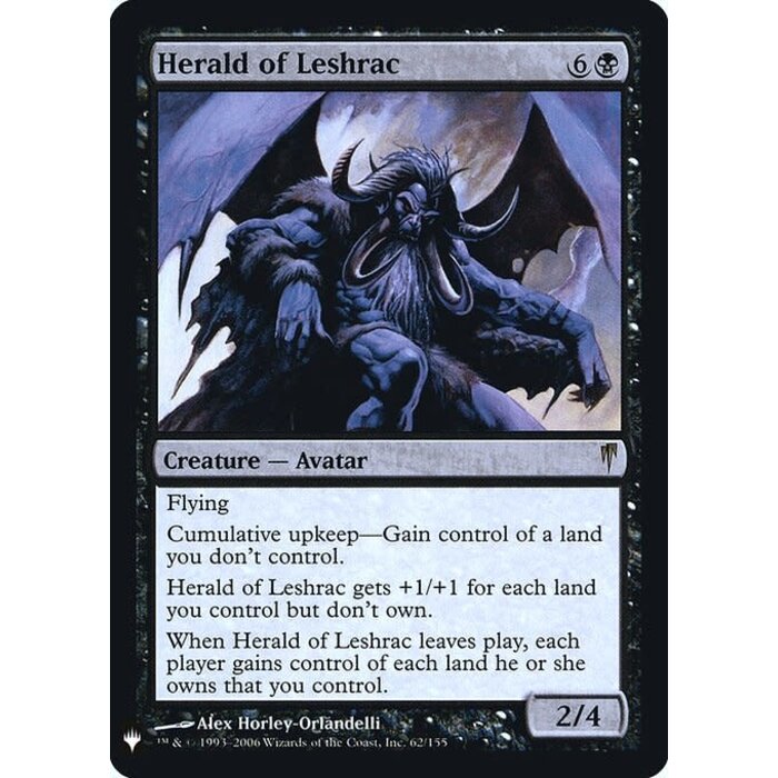 Magic: The Gathering Herald of Leshrac (038) Near Mint Foil