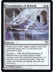 Magic: The Gathering Proclamation of Rebirth (011) Lightly Played Foil