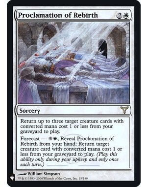 Magic: The Gathering Proclamation of Rebirth (011) Lightly Played Foil