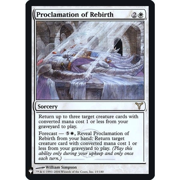 Magic: The Gathering Proclamation of Rebirth (011) Lightly Played Foil