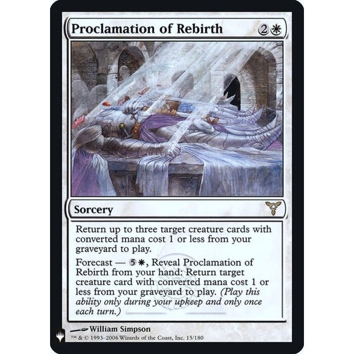 Magic: The Gathering Proclamation of Rebirth (011) Lightly Played Foil