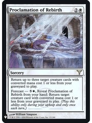 Magic: The Gathering Proclamation of Rebirth (011) Near Mint Foil