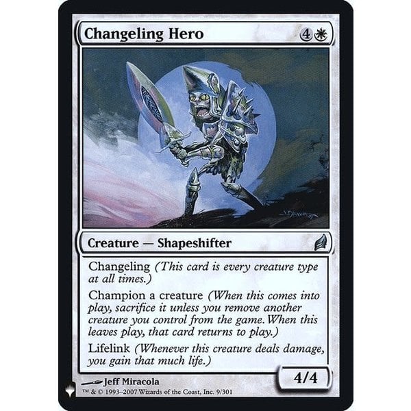 Magic: The Gathering Changeling Hero (004) Near Mint Foil