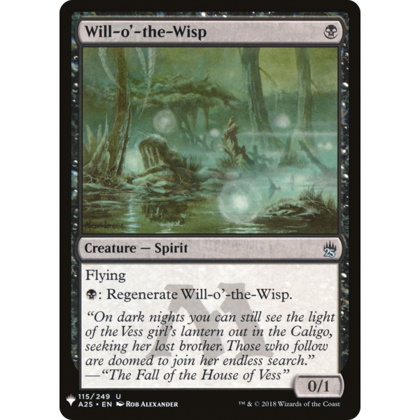 Magic: The Gathering Will-o'-the-Wisp (826) Near Mint