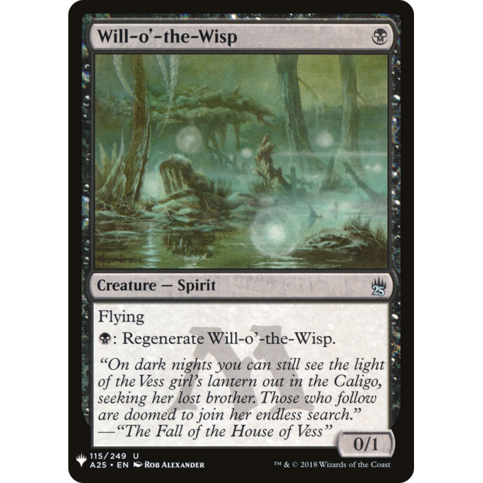 Magic: The Gathering Will-o'-the-Wisp (826) Near Mint